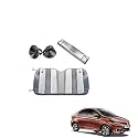 Kozdiko Car UV Protection Silver Foil Sunshade Film Windshield Visor Front Windshield Sunshade for Tata Tigor