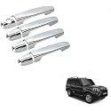 Kozdiko Chrome Handles Door Latch Cover Set of 4 Pcs for Mahindra Scorpio