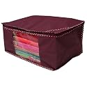 Kozdiko Non Woven Maroon Color Plain Design