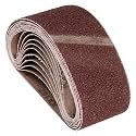 10 Pcs Sanding Belts 3 x 21 Inch 36 Grit Aluminum Oxide