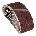 10 Pcs Sanding Belts 3 x 18 Inch 40 Grit Aluminum Oxide