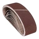 12 Pcs Sanding Belts 4 x 36 Inch 80 Grit Aluminum Oxide