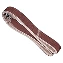 20 Pcs Sanding Belts 2 x 72 Inch 80 Grit Aluminum Oxide
