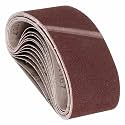 24 Pcs Sanding Belts 4 x 24 Inch 120 Grit Aluminum Oxide
