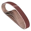 6 Pcs Sanding Belts 2 x 42 Inch 80 Grit Aluminum Oxide