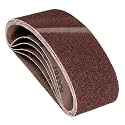 6 Pcs Sanding Belts 4 x 24 Inch 36 Grit Aluminum Oxide