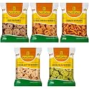 KOZHIKODEN'S Assorted Murukku Combo Pack | 5 Flavors | Masala, Tomato, Palak, Ragi &amp; Butter Murukku | 1 kg (Each 200g) | Authentic South Indian Snack | Fresh Chakli
