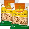 KOZHIKODEN'S Butter Murukku | 400g (2x200g) | Made with Fresh Butter | Crispy & Buttery Chakli | Perfect Tea Time Snack | Traditional South Indian Snack