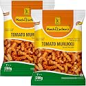 KOZHIKODEN'S Tomato Murukku | 400g (2x200g) | Crispy & Spicy Chakli | Perfect Tea Time Snack | Traditional Kerala Snack | Fresh, Vegan & Healthy