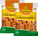 kozhikoden's Masala Murukku Made with Spicy, Crispy & Flavorful Chakli Perfect Tea Time Snack Muruku (2 x 200 g)