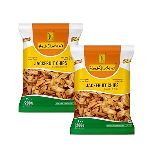 kozhikoden39s jackfruit chips  authentic kerala snack  crispy amp tasty  no preservatives  healthy amp natural  combo pack  2 x 200g