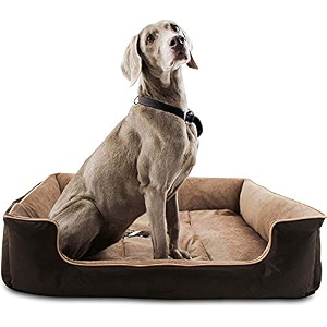 kozi pet dogcat ultra soft filled bottom side waterproof reversible bed ethnic desingner blackbeidge-export quality-large