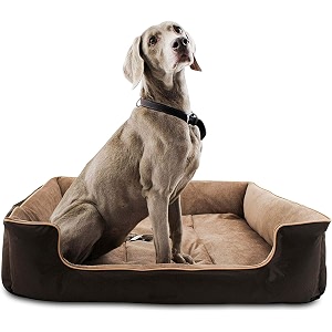 kozi pet polyesternylon dogcat ultra soft filled bottom side waterproof reversible bed ethnic desingner blackbeidge-export quality-medium