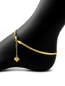 KPahnawa Golden Plated Anti-Tarnish Waterproof Snake Chain Anklet for Girls & Women Stainless Steel Anklet