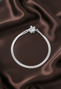 kpahnawa plain silver anklet stainless steel anklet