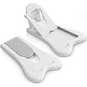 KPNG Sliding Door Lock for Child Safety, Window Stoppers Vertical Windows, Sliding Glass Door Lock - Baby Proof Doors & Closets No Screws or Drills Requird (White, Pack of-2)