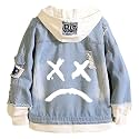 KPOP Rapper Denim Jacket Jeans Love Printed Fashion Sport Hip Hop Hoodie