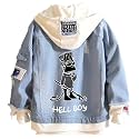 KPOP Rapper Denim Jacket Jeans Love Printed Fashion Sport Hip Hop Hoodie