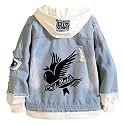 KPOP Rapper Denim Jacket Jeans Love Printed Fashion Sport Hip Hop Hoodie