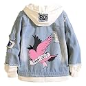 KPOP Rapper Denim Jacket Jeans Love Printed Fashion Sport Hip Hop Hoodie