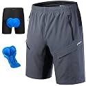 KPSUN Men's Mountain Bike Shorts 3D Padded for MTB Long Distance Riding