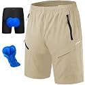 KPSUN Men's Mountain Bike Shorts 3D Padded for MTB Long Distance Riding