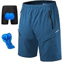 KPSUN Men's Mountain Bike Shorts 3D Padded for MTB Long Distance Riding