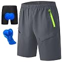 KPSUN Men's Mountain Bike Shorts 3D Padded for MTB Long Distance Riding