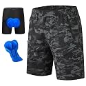 KPSUN Men's Mountain Bike Shorts 3D Padded for MTB Long Distance Riding