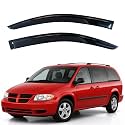 KPY Rain Guards Fit for 1996-2007 Dodge Caravan &amp; Chrysler Town Country, Out-Channel Window Visors Vent Wind Deflectors 2PC, Truck Accessories for 2002-2003 Volkswagen (VW) Routan