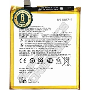 kr40 battery for motorola one vision xt1970-1  p50 battery with 6 month warranty s44