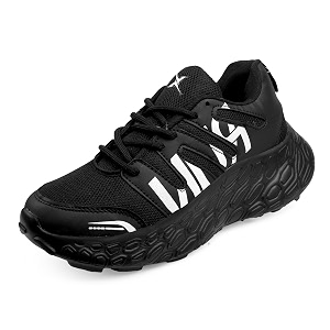 Kraasa Mens Lace Up Running Shoes Comfortable