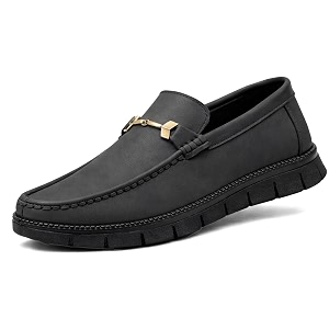 Kraasa Teak Loafers for Men Slip-On