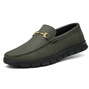 Kraasa Teak Loafers for Men Slip-On