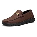 Kraasa Teak Loafers for Men Slip-On