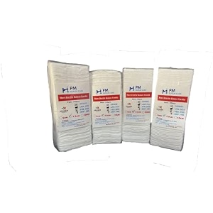 kraber gauze swabs 75cm x 75cm 12 ply 100 pure cotton pack of 100 pieces