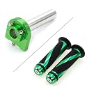 Krace Motorcycle 7/8" Handle bar Hand Grips with Anodized CNC Quick Twist Throttle Tube Motorized Lever Control Fit for Most Scooter Sportbikes ATV for Kawasaki Honda Suzuki Yamaha Ducati
