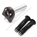 Krace Motorcycle 7/8" Handle bar Hand Grips with Anodized CNC Quick Twist Throttle Tube Motorized Lever Control Fit for Most Scooter Sportbikes ATV for Kawasaki Honda Suzuki Yamaha Ducati