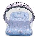 Kradyl Kroft Baby Mosquito Net Bedding for Kids with Cotton Outer Fabric and Pillow | Half Openable Mosquito Net Bedding for Baby (Kitty Love)