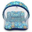 Kradyl Kroft Baby Mosquito Net Bedding for Kids with Cotton Outer Fabric and Pillow | Half Openable Mosquito Net Bedding for Baby (Aztec Rocket)