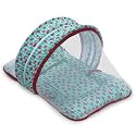 Kradyl Kroft Baby Mosquito Net Bedding for Kids with Cotton Outer Fabric and Pillow | Half Openable Mosquito Net Bedding for Baby (Watermelon Love)