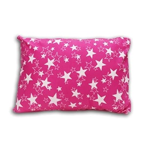 kradyl kroft toddler pillow with 100 cotton removable cover - 20 x 15 inches  children pillows  baby pillows - pink star