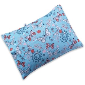 kradyl kroft toddler pillow with 100 cotton removable cover - 20 x 15 inches  children pillows  baby pillows - blue butterfly