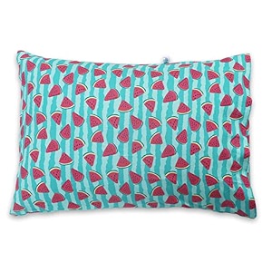 kradyl kroft toddler pillow with 100 cotton removable cover - 20 x 15 inches  children pillows  baby pillows - watermelon love