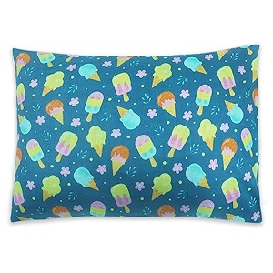 kradyl kroft toddler pillow with 100 cotton removable cover - 20 x 15 inches  children pillows  baby pillows - icecream cool