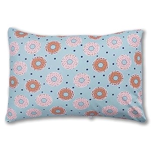 kradyl kroft toddler pillow with 100 cotton removable cover - 20 x 15 inches  children pillows  baby pillows - donuts