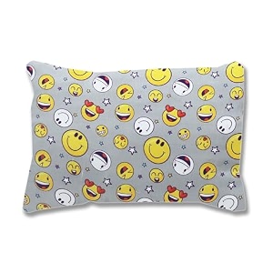 kradyl kroft toddler pillow with 100 cotton removable cover - 20 x 15 inches  children pillows  baby pillows - smiley