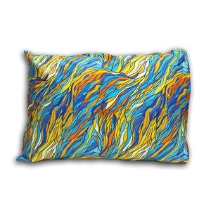 kradyl kroft toddler pillow with 100 cotton removable cover - 20 x 15 inches  children pillows  baby pillows - blue tiger