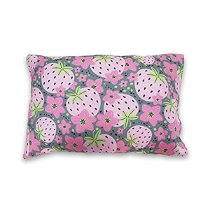 kradyl kroft toddler pillow with 100 cotton removable cover - 20 x 15 inches  children pillows  baby pillows - very berry