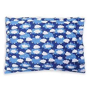 kradyl kroft toddler pillow with 100 cotton removable cover - 20 x 15 inches  children pillows  baby pillows - blue clouds